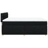 vidaXL Boxspringbett mit Matratze Schwarz 140x190 cm Stoff