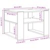 vidaXL Couchtisch Sonoma-Eiche 66 x 53 x 45 cm Holzwerkstoff