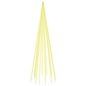 vidaXL LED-Weihnachtsbaum f&uuml;r Fahnenmast Warmwei&szlig; 732 LEDs 500 cm