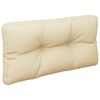 vidaXL Palettenkissen Beige 80x40x12 cm Stoff