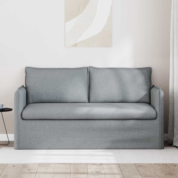 vidaXL Sofa Hellgrau Gesamtabmessungen: 156 x 82 x 85 cm (B x T x H)