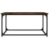 vidaXL Couchtisch Räuchereiche 80x50x40 cm Holzwerkstoff und Eisen