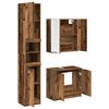 vidaXL Badezimmerschrank-Set mit Regal 3 pcs Altholz Holzwerkstoff