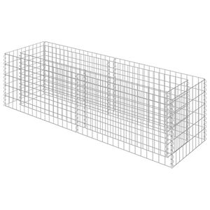 vidaXL Gabionen-Hochbeet Verzinkter Stahl 180&times;50&times;50 cm