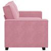 vidaXL 2-Sitzer-Sofa Rosa 140 cm Samt