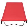 vidaXL Campingliege 180x60x19 cm Oxford-Gewebe und Stahl Rot