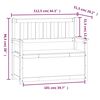 vidaXL Sitzbank 112,5x51,5x96,5 cm Massivholz Kiefer