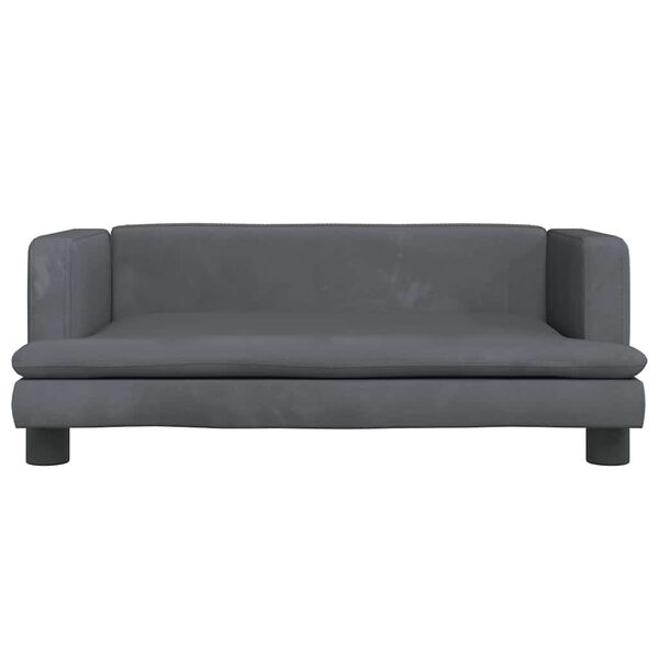 vidaXL Hundebett Dunkelgrau 80x45x30 cm Samt