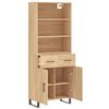 vidaXL Highboard Sonoma-Eiche 69,5x34x180 cm Holzwerkstoff