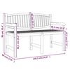 vidaXL Gartenbank 149,5x60x90 cm Massivholz Teak