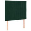 vidaXL Bettgestell ohne Matratze Dunkelgr&uuml;n 100x200 cm Samt
