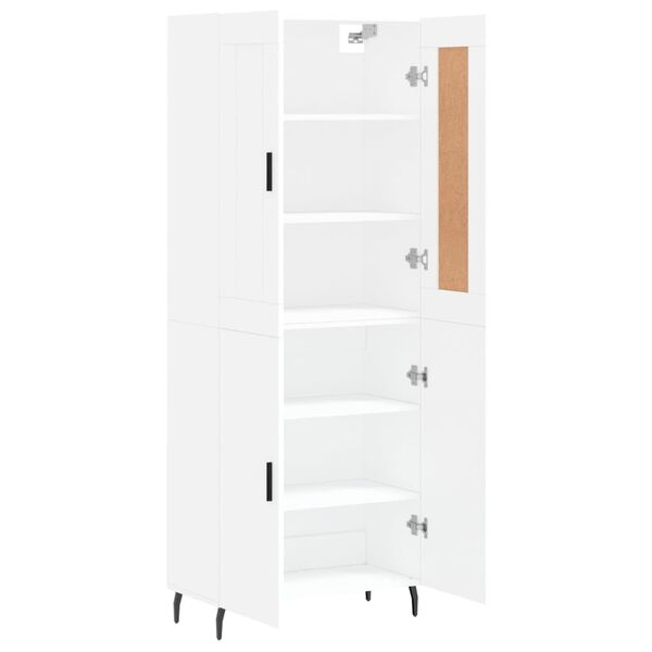 vidaXL Highboard Wei&szlig; 69,5x34x180 cm Holzwerkstoff