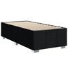 vidaXL Boxspringbett mit Matratze Schwarz 90x200 cm Stoff