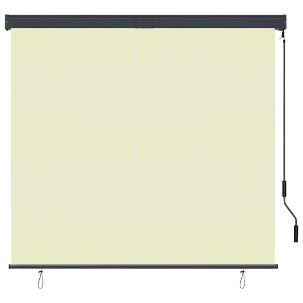 vidaXL Außenrollo 160x250 cm Creme