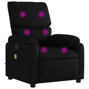 vidaXL Massage-Relaxsessel, Kunstleder, Schwarz