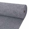 vidaXL Teppich Grau 1,2 x 15 m Polyester
