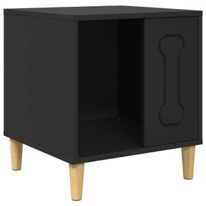 vidaXL Hundeh&uuml;tte Schwarz 44 x 42 x 49 cm Holzwerkstoff