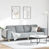 vidaXL Sofa Set Hellgrau Stoff