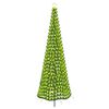 vidaXL LED-Lametta-Weihnachtsbaum mit Erdspie&szlig; EKENAS 300 cm 475 LEDs