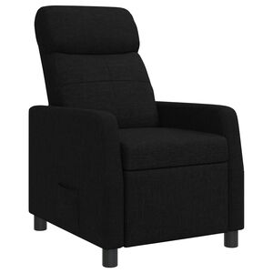 vidaXL Liegesessel Schwarz Stoff