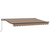 vidaXL Ausziehbare Markise Taupe 3,5 x 2 m Stoff