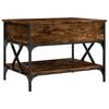 vidaXL Couchtisch R&auml;uchereiche 70x50x50 cm Holzwerkstoff und Metall