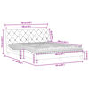 vidaXL Bett mit Matratze Rosa 160x200 cm Samt