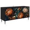 vidaXL TV-Schrank LOCHEM 102 x 33 x 51 cm Schwarz Eichen-Optik