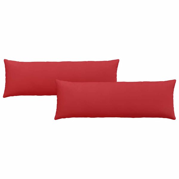 vidaXL Sofakissen 2 Stück Rot 120 x 40 cm Stoff