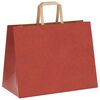 vidaXL Papiertragetaschen 250 Stk. mit Henkeln Rot 32x17x25 cm