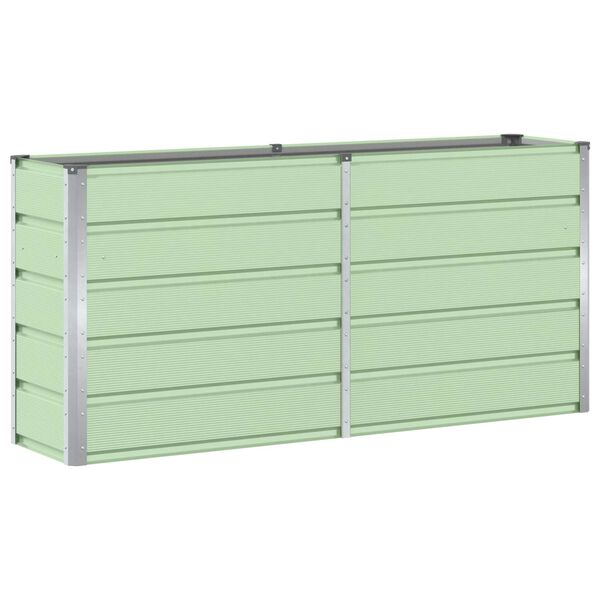 vidaXL Pflanzk&uuml;bel Gr&uuml;n 160 x 40 x 75 cm Stahl