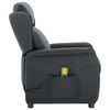 vidaXL Massagesessel Dunkelgrau 93,5 x 67,5 x 101,5 cm Stoff