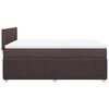 vidaXL Boxspringbett mit Matratze Dunkelbraun 140x190 cm Stoff