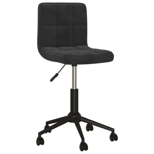 vidaXL Esszimmerstuhl Drehbar Schwarz Samt