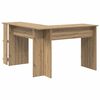 vidaXL Eck-Schreibtisch mit Regal Artisan-Eiche 140 x 113,5 x 75 cm