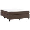 vidaXL Boxspringbettgestell Braun 140x190 cm Kunstleder