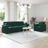 vidaXL Sofa Set 2 pcs Dunkelgr&uuml;n 228 x 78 x 80 cm Samt
