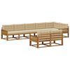 vidaXL Outdoor-Sofagarnitur 8 stk. Natur und Beige