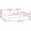 vidaXL Boxspringbett mit Matratze Rosa 180x210 cm Samt