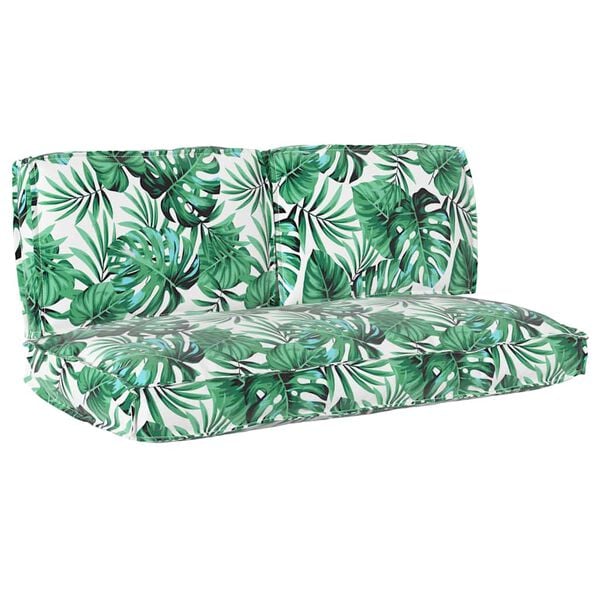 vidaXL Kissenset Blatt 3 pcs Blattmuster Oxford-Stoff