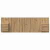 vidaXL Kopfteil mit Schrank 3 pcs Artisan-Eiche Holzwerkstoff