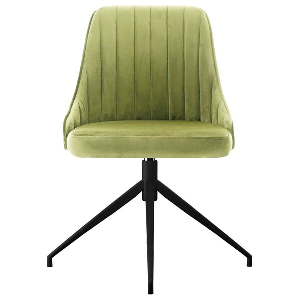 vidaXL Esszimmerst&uuml;hle 4 Stk. Hellgr&uuml;n Samt