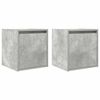 vidaXL Wand-Nachttische 2 Stk. Betongrau 38x34x40 cm