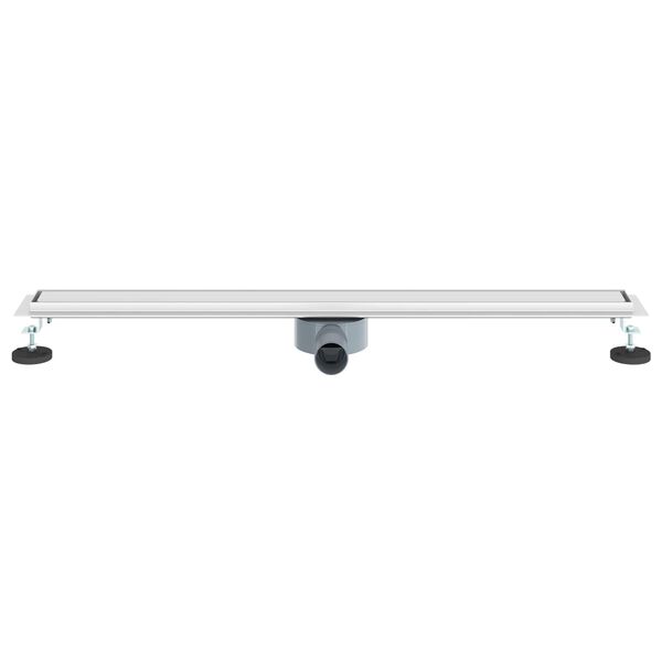 vidaXL Duschablauf 2-in-1 mit 360&deg; Siphon Silber 90 cm Edelstahl 304
