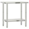 vidaXL K&uuml;chen-Arbeitstisch 82,5x55x85 cm Edelstahl