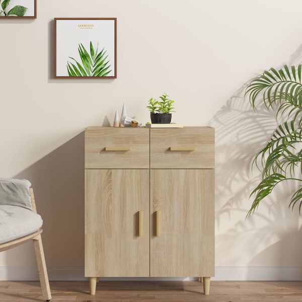 vidaXL Sideboard Sonoma-Eiche 69,5x34x89 cm Holzwerkstoff