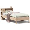 vidaXL B&uuml;cherregalbett ohne Matratze 75x190 cm Massivholz Kiefer