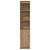 vidaXL Highboard Artisan-Eiche 37,5x35x180 cm Holzwerkstoff