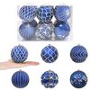 vidaXL Weihnachtsbaumkugel Set XL 12 stk. Blau und Wei&szlig; 10 cm