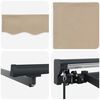 vidaXL Einziehbare Markise Beige 400 x 300 cm Aluminium und Stoff
